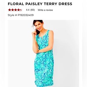 FLORAL PAISLEY TERRY DRESS
